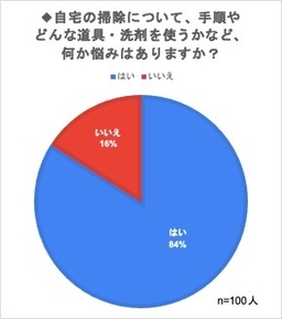 自宅の掃除について何か悩みはありますか