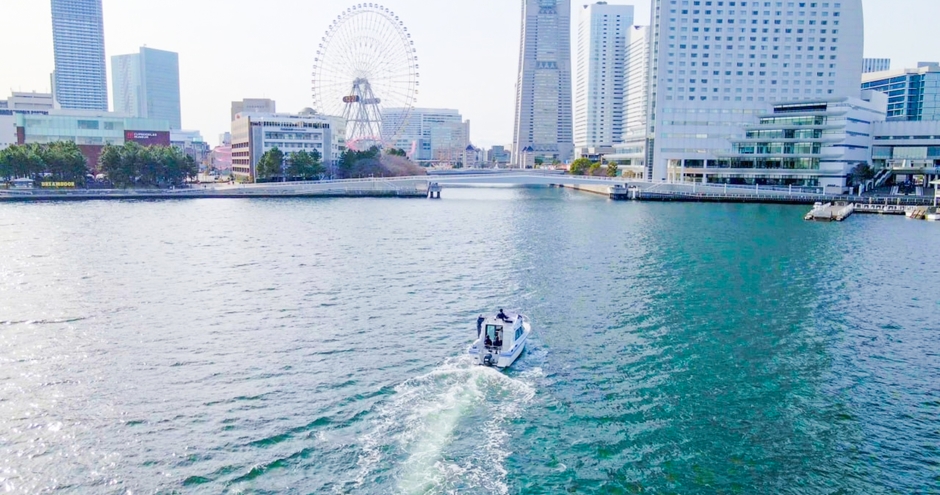横浜港ボートパークの運航実証実験の様子2