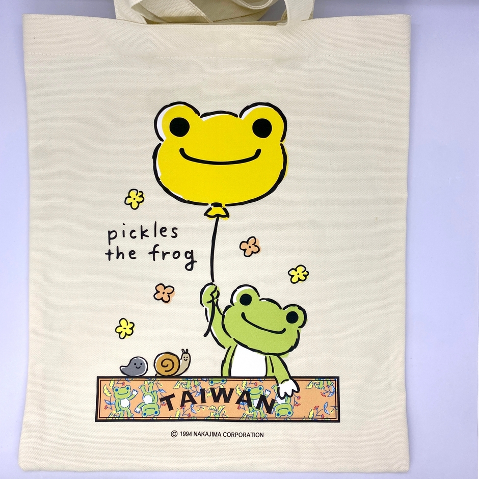pickles the frog×TAIWAN トートバッグ(風船・縦)