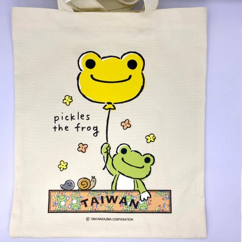 pickles the frog×TAIWAN トートバッグ（風船・縦）