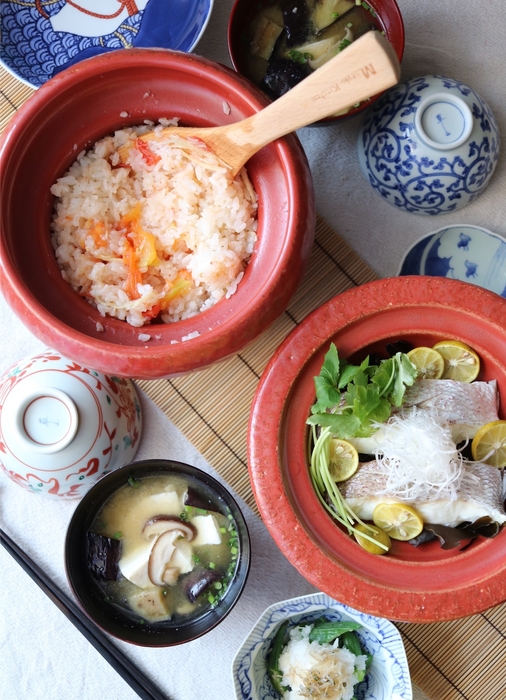 濃赤楽 贅沢二重丸 盛付イメージ