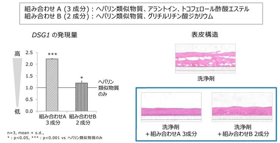 図4　ヘパリン類似物質と有効成分の組み合わせによる有用性