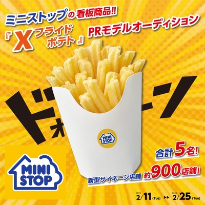 17LIVE ミニストップ XフライドポテトPRモデルオーディション販促物(画像はイメージです。)