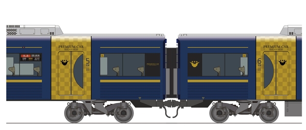 3000系プレミアムカー2両連結イメージ