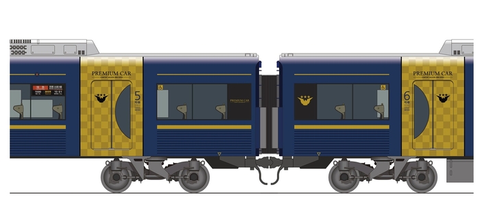 3000系プレミアムカー2両連結イメージ
