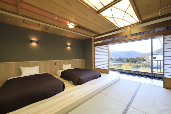<客室> 越後の雄大な自然を心ゆくまでご堪能いただける全7タイプのお部屋。