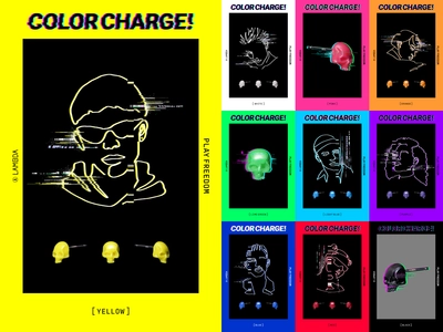 ジュエリーブランドLAMBDA(ラムダ)から スカルモチーフの新作ピアスが登場　 新作のテーマは「COLOR CHARGE ！」