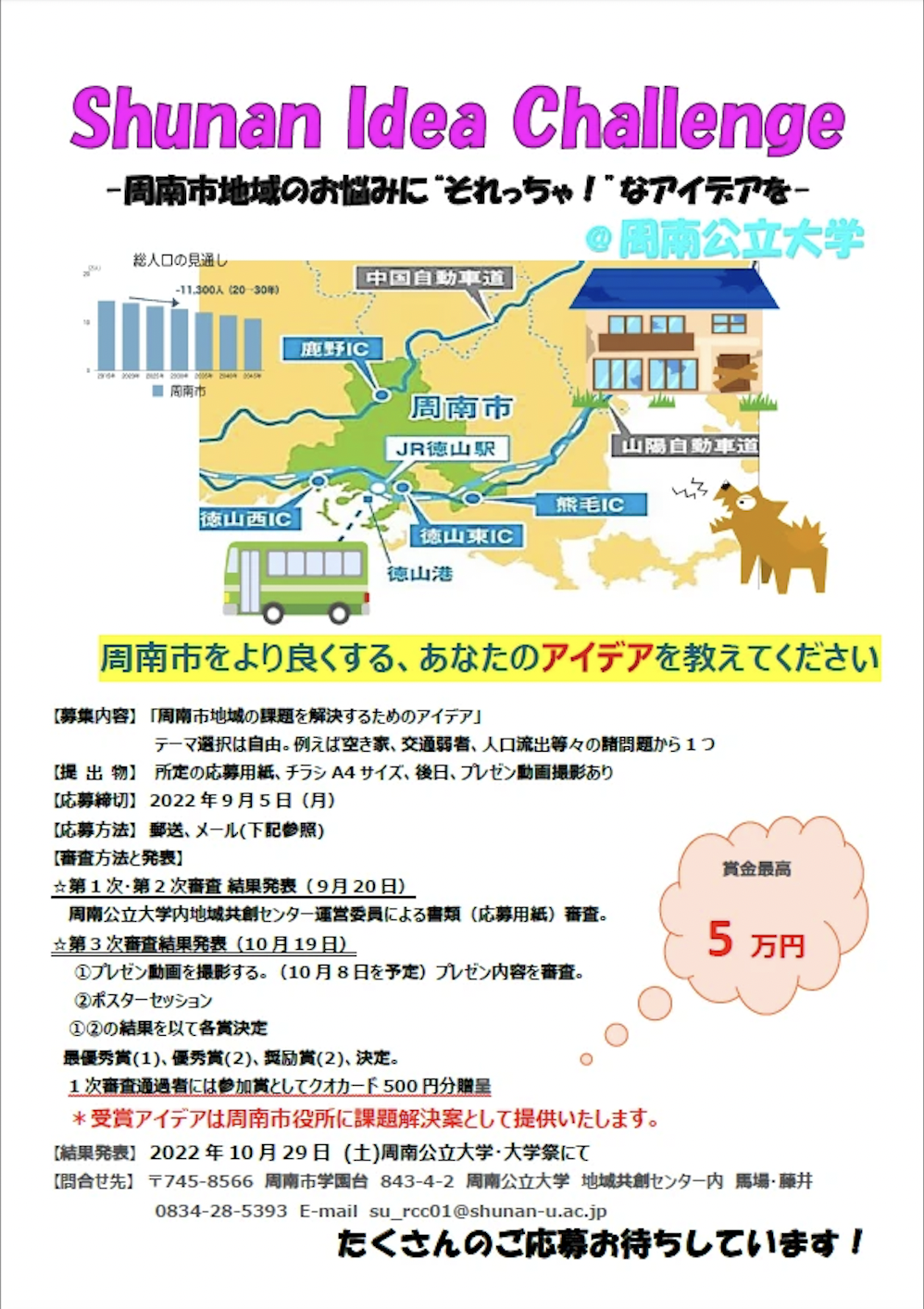周南市地域のお悩みに”それっちゃ!”なアイデアを