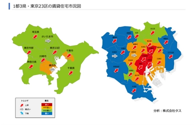 2022年第1四半期　1都3県賃貸住宅市況図 ～賃貸住宅市場レポート　 首都圏版・関西圏・中京圏・福岡県版　2022年5月～