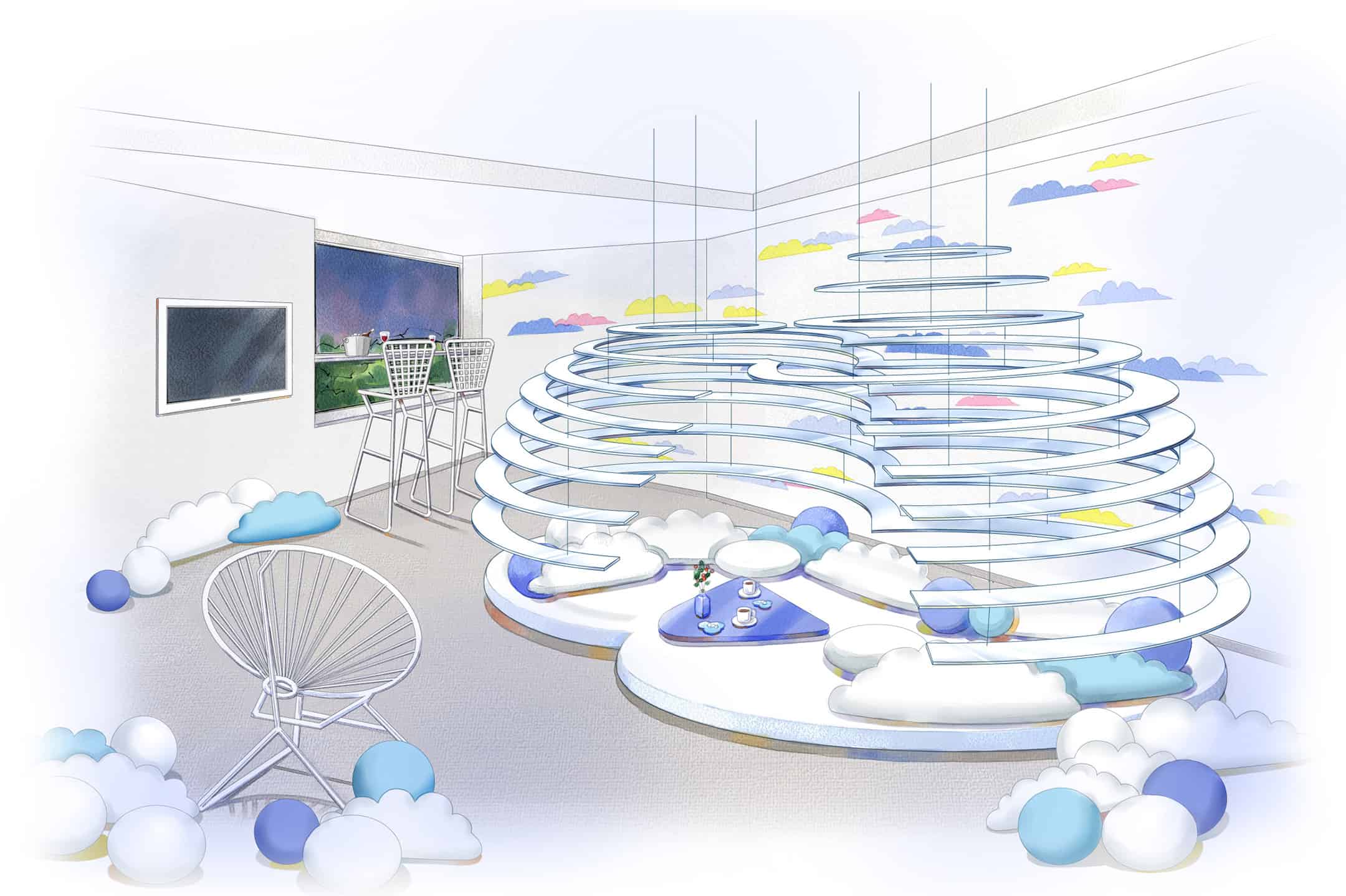 星野リゾート　トマム　モチーフが“雲”の宿泊プラン！スイートルームをリニューアルし「雲ガールステイ」がパワーアップして登場　期間：2020年6月1日～10月14日