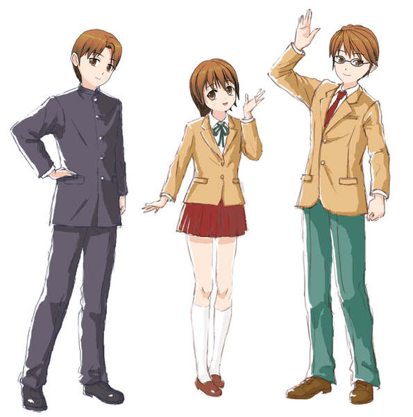 コミコレVol.12 「ブレザー&学ラン(仮)」ラフイメージ