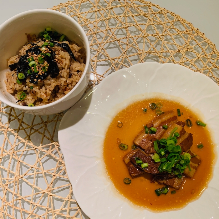 じゅーしぃと三枚肉煮付