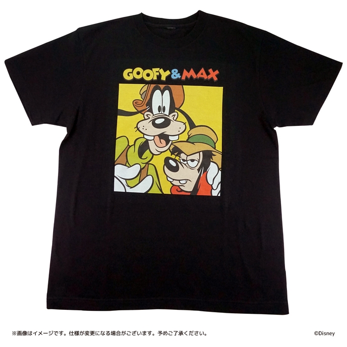 Tシャツ　グーフィー＆マックス　ブラック