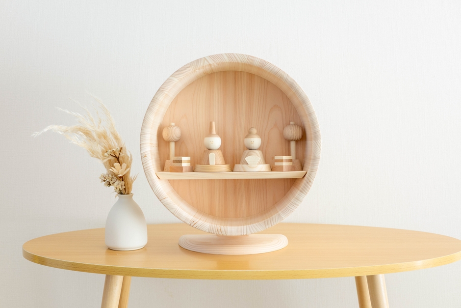 ～円形台座雛飾り～