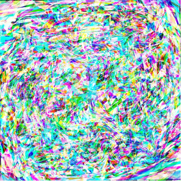 「アニソンライブ(遠藤正明さん/きただにひろしさん/石田燿子さん)×TAKUROMAN」ステージでのライブペイント作品