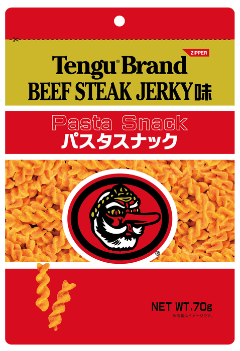 テング ビーフステーキジャーキー味パスタスナック