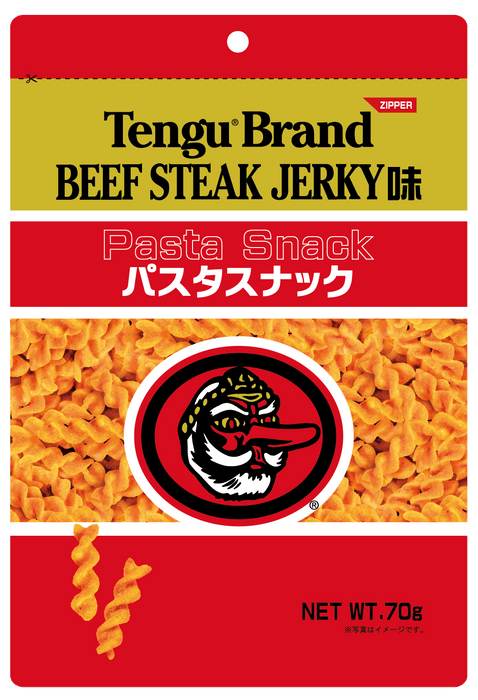 テング ビーフステーキジャーキー味パスタスナック