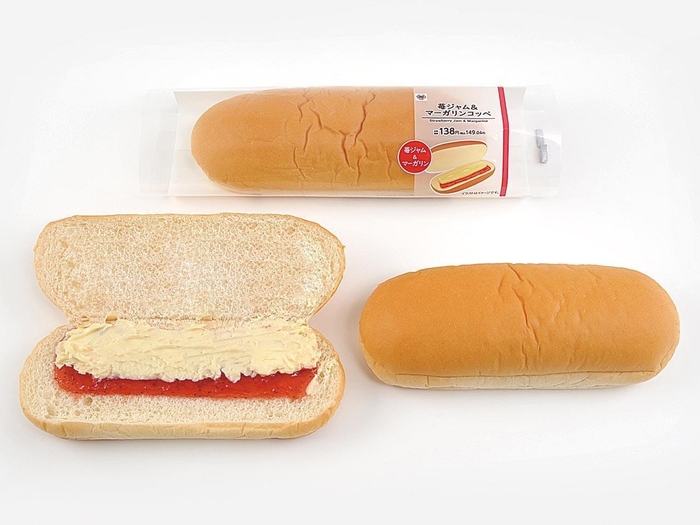 苺ジャム&マーガリンコッペ イメージ画像