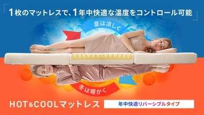 年中快適リバーシブルタイプ 「HOT＆COOL マットレス」を新発売！