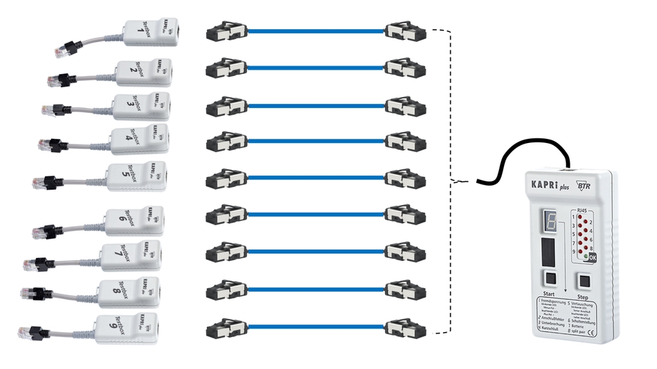 RJ45 9本連続測定例