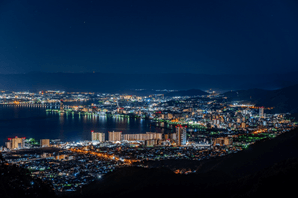 ▲比叡山からの眺め(大津市街地方面)