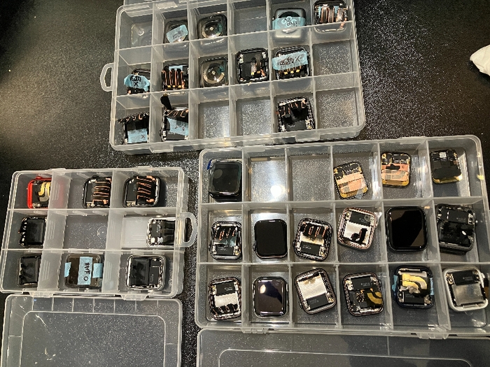 数十台の検証用ジャンクWatch