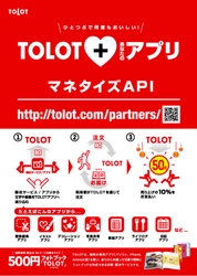 あなたのアプリと連携して売り上げの10％をお支払い！500円フォトブック「TOLOT」マネタイズAPI登録受付スタート