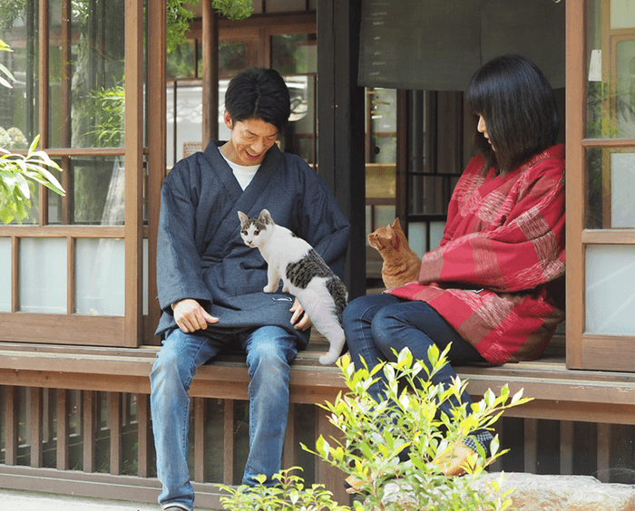 猫好きさんのための特別な半纏