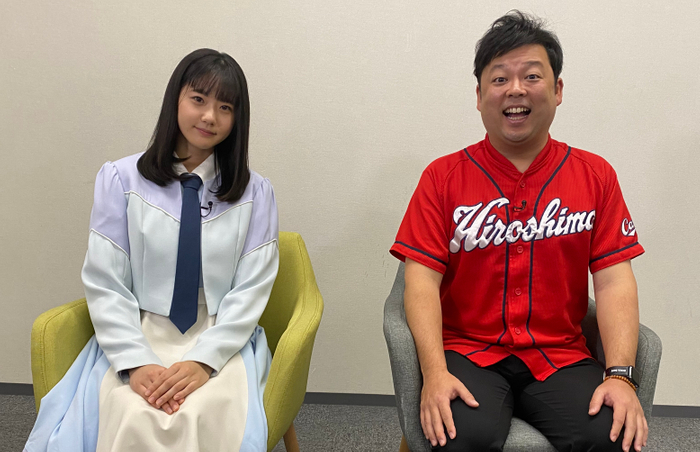 左から：ゲスト／STU48 瀧野由美子、ボールボーイ佐竹