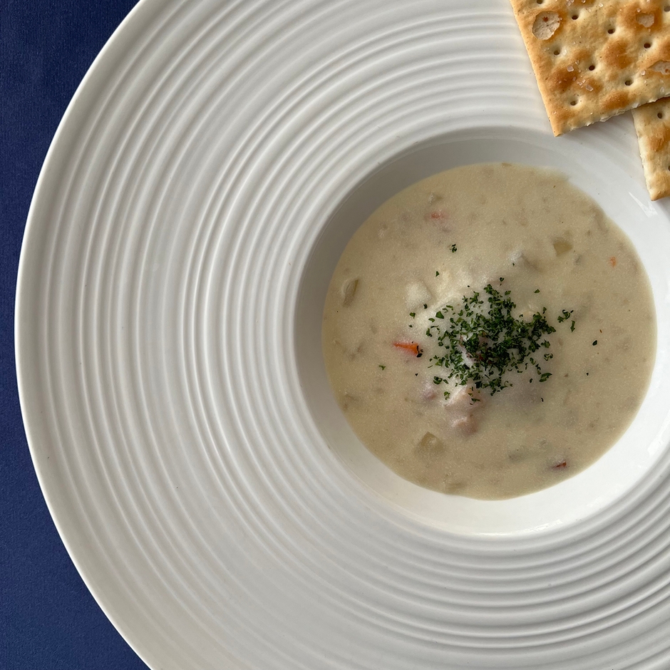 チェリーストーンのクラムチャウダー