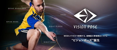 WEBカメラだけで3D解析を行う骨格検出システム 「VisionPose(ビジョンポーズ)」製品版を法人向けに販売開始！ ～WEBカメラだけで実現する、高精度AI骨格検出システム～