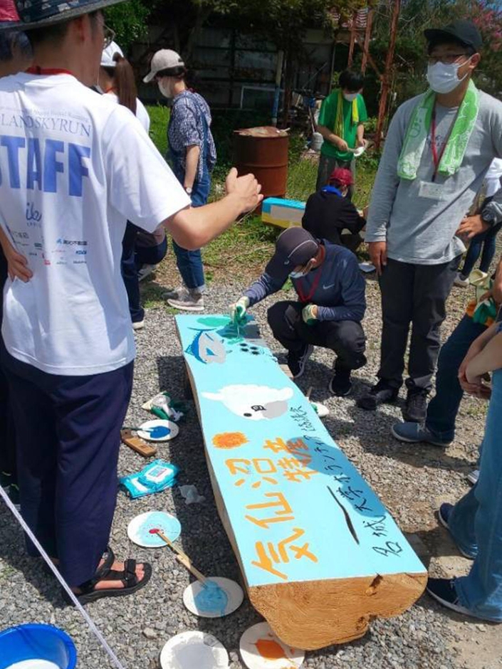 観光地用ベンチの製作