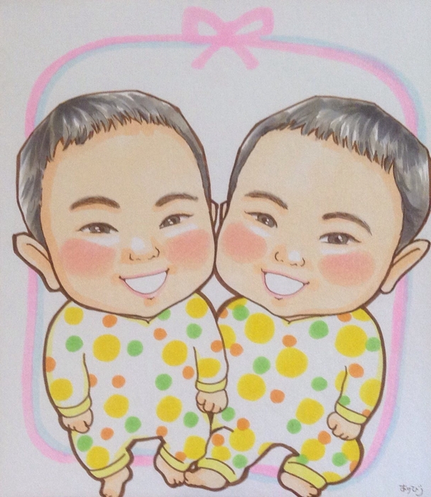 元気なアニメタッチ(ペン)双子バージョン