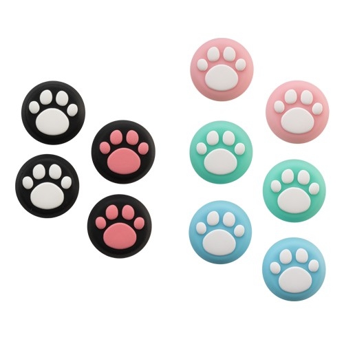 Switch2 Joy-Con2用アナログスティックカバー ねこにゃん（黒）／ねこにゃん プラス（パステル）