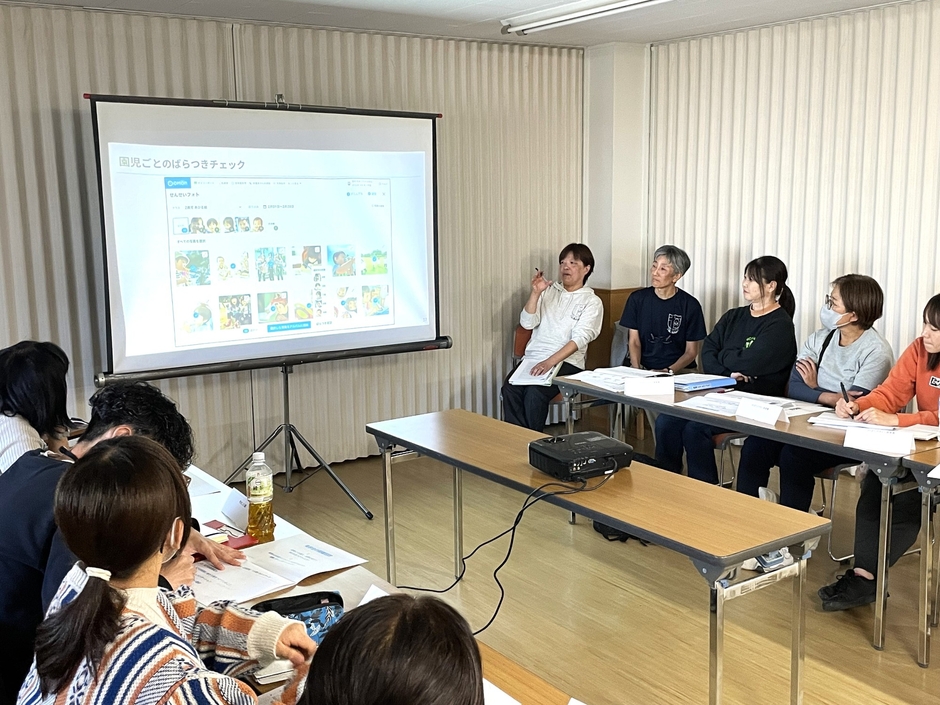 聖ミカエル保育園での事例共有会の様子
