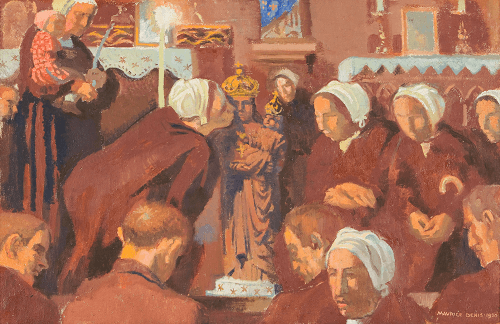 モーリス・ドニ《フォルグェットのパルドン祭》1930年 油彩・カンヴァス