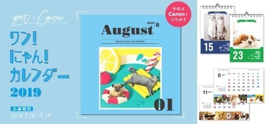 ワン!にゃん!カレンダー2019