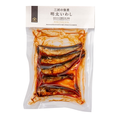三河の佃煮 明太いわし:450円(税込)