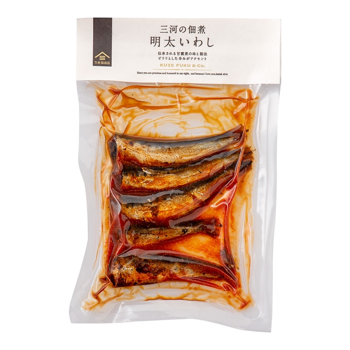 三河の佃煮 明太いわし:450円(税込)