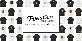 100種類のデザイン！FUN'S GOLFから遊び心のあるデザインのモックネックシャツが登場！