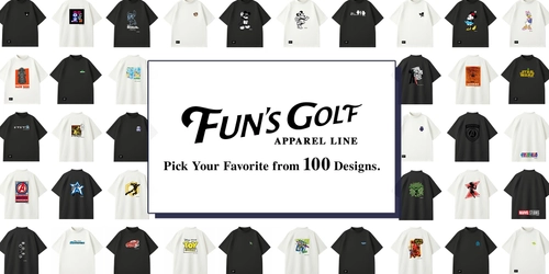100種類のデザイン！FUN'S GOLFから遊び心のあるデザインのモックネックシャツが登場！
