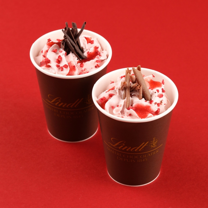リンツ ストロベリー ホットチョコレートドリンク 全店