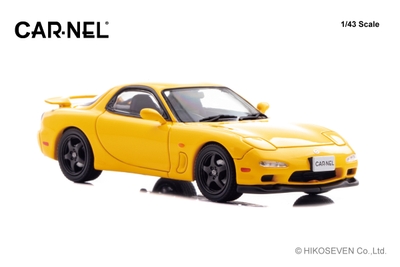 1/43 マツダ RX-7 Type RS-R (FD3S) 1997 Sunburst Yellow:右前