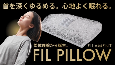 寝ている間に本格整体！人気整体師の指圧を3D再現　 日本初！骨膜整体(R)枕「FIL PILLOW」6月15日先行発売