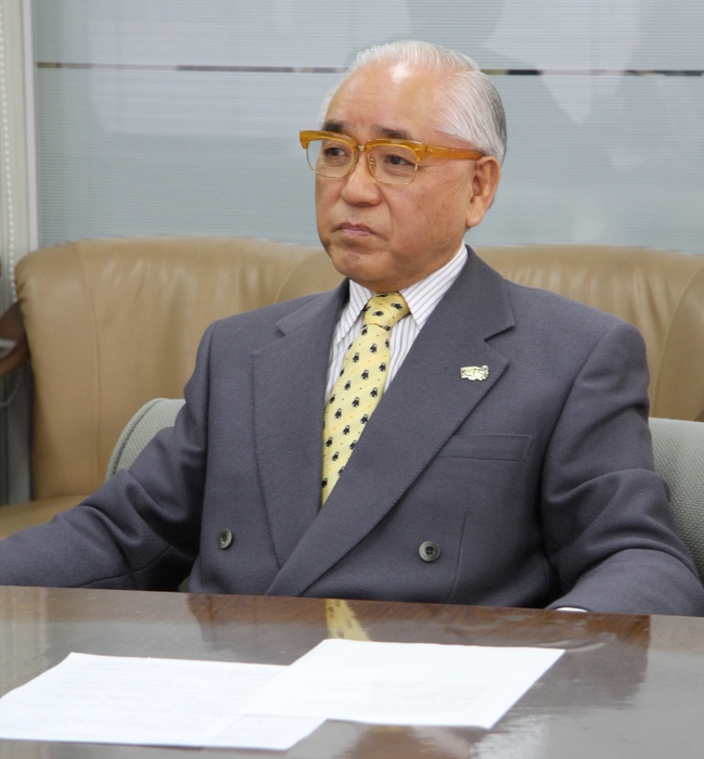 米澤房朝社長(ヨネザワ本社にて)