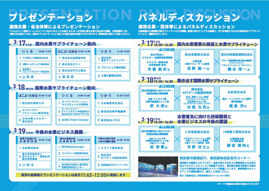 プレゼンテーション・パネルディスカッションテーマ