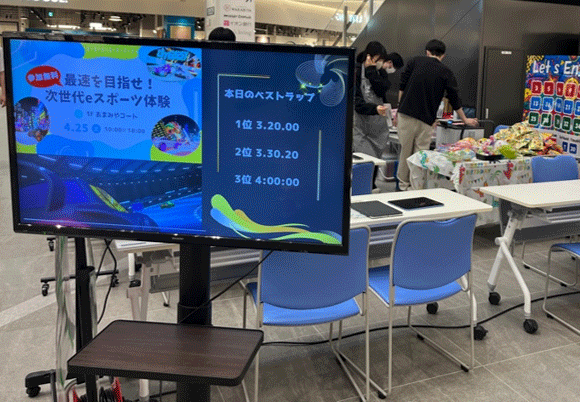 <東北のイベント会場での本実証の様子>