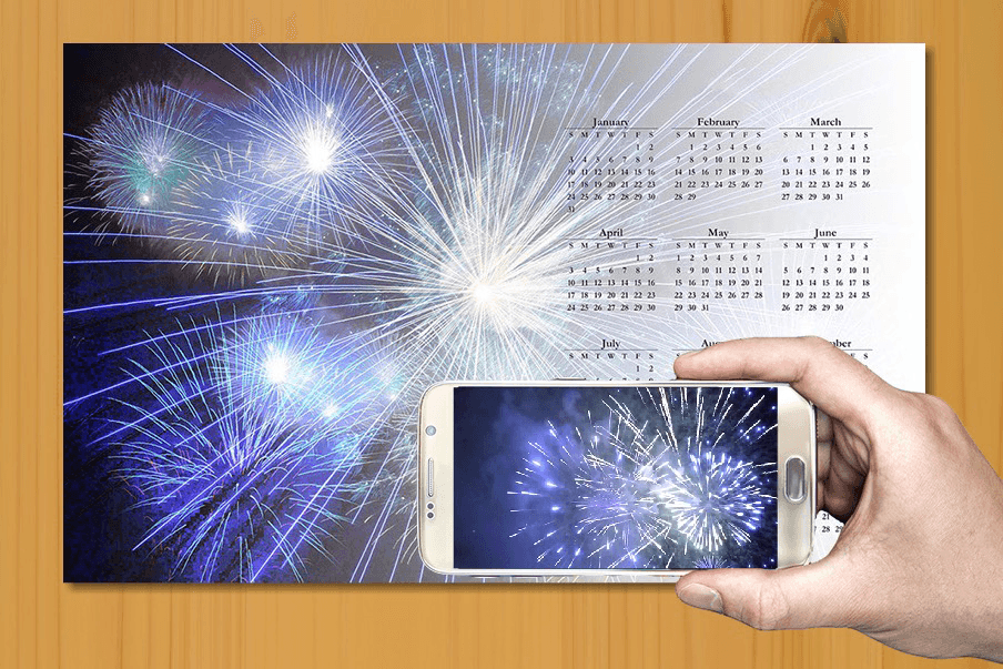 ARカレンダーをスマホでスキャン