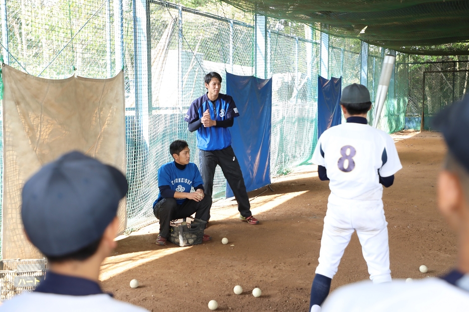 ツネイシブルーパイレーツによる野球教室も同時開催