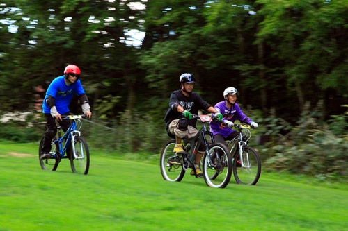 ふじてんリゾート マウンテンバイクコース「芝生のダウンヒル」